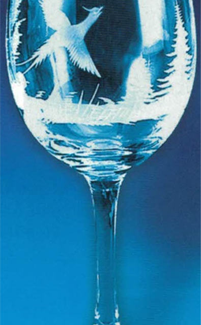 periode boksen Luchtvaartmaatschappijen Spiegelau Witte wijn glas met jachtmotief - Decoster Hunting